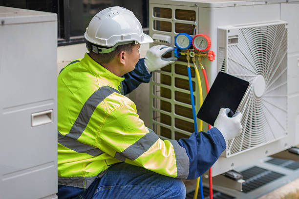 Professional Hvac technician working in Choctaw, OK